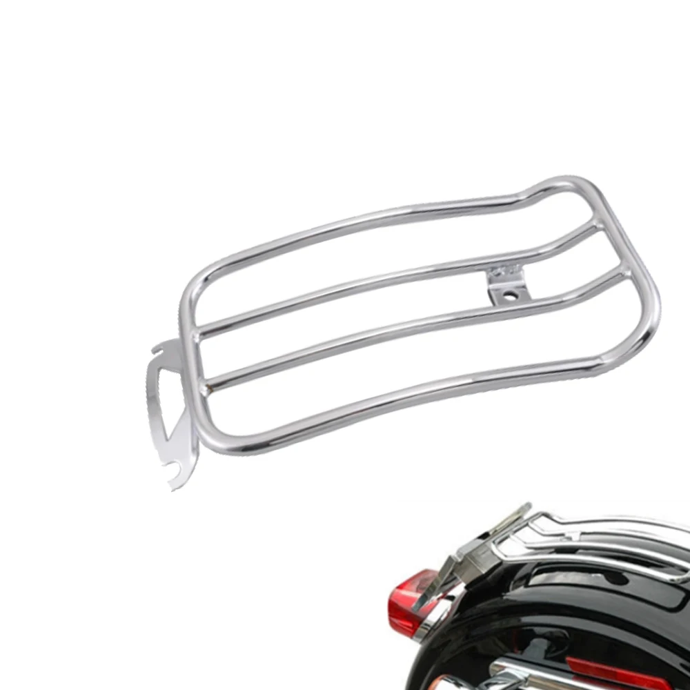 

Motorcycle Chrome Rear Solo Seat Luggage Rack Carrier Support Shelf Frame For Harley 97-15 FLHT FLHR FLHX FLT Rear Fender Rack