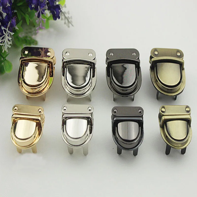 

10Pcs Women Bag Metal Locks Buckle Box Twist Turn Lock Snap for DIY Purse Clasp Replacement Repair Closure Hardware Accessori