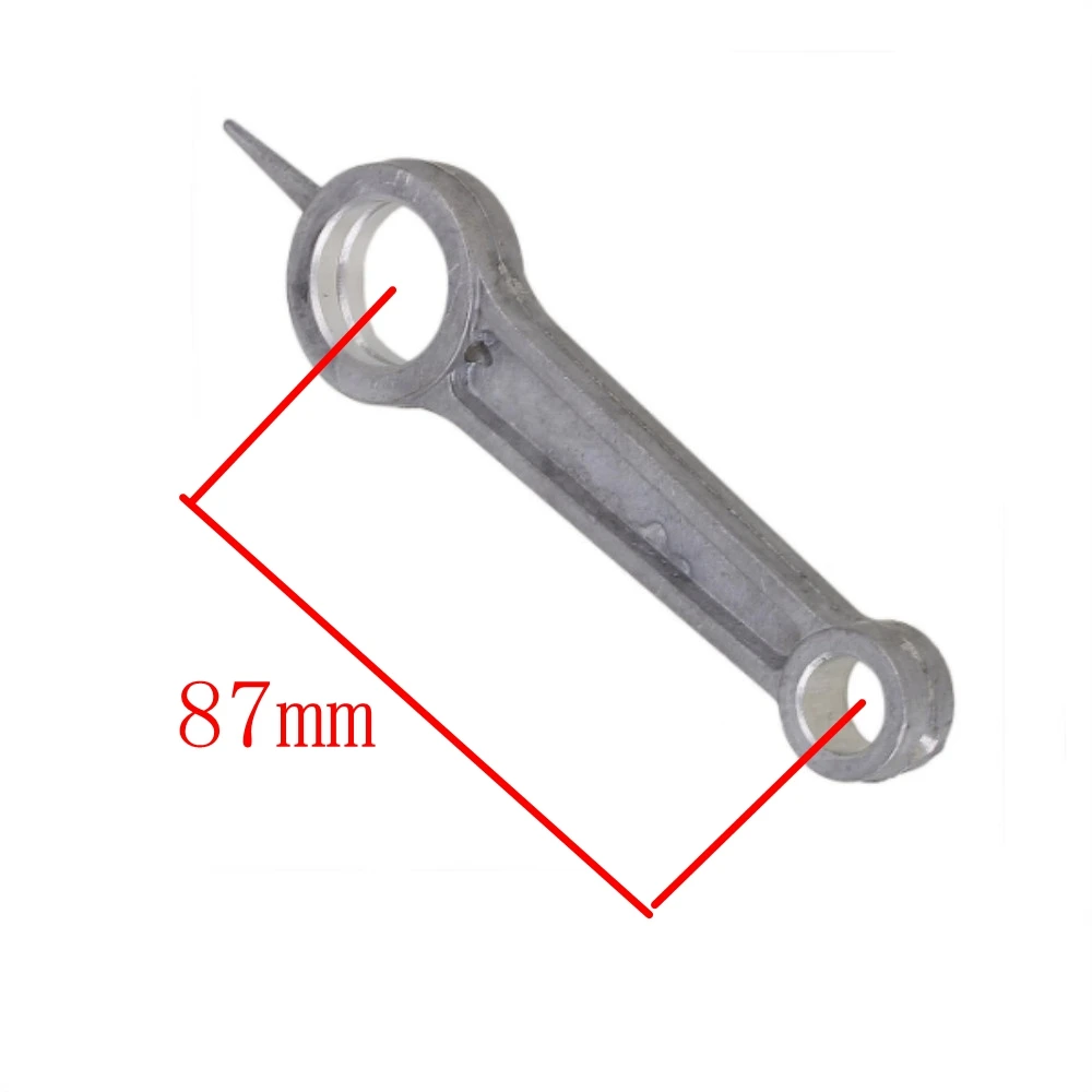 Silver Tone Aluminum Alloy Air Compressor Connecting Rod 12mm x 20mm x 87mm