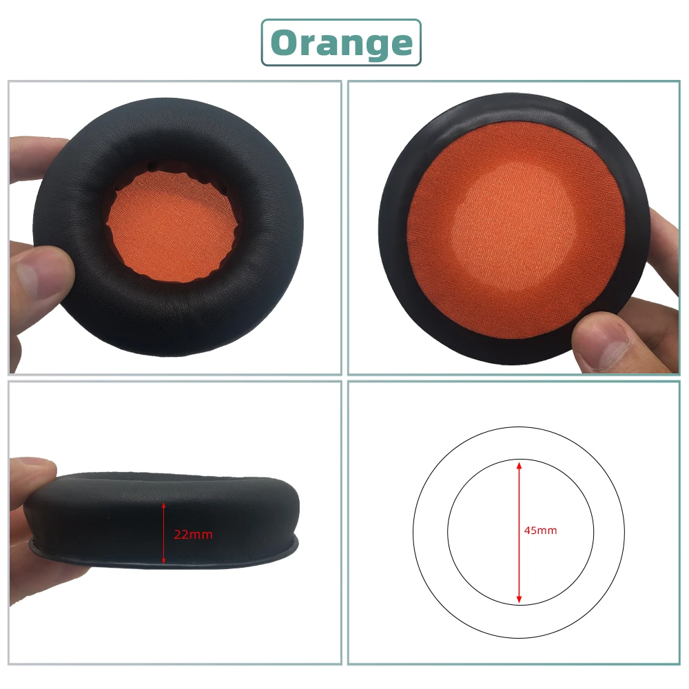 KQTFT 1 زوج من وسادات الأذن البديلة لـ Sennheiser HD205II HD215 HD225 HD440 سماعة الأذن وسادات الأذن غطاء وسادة الكؤوس