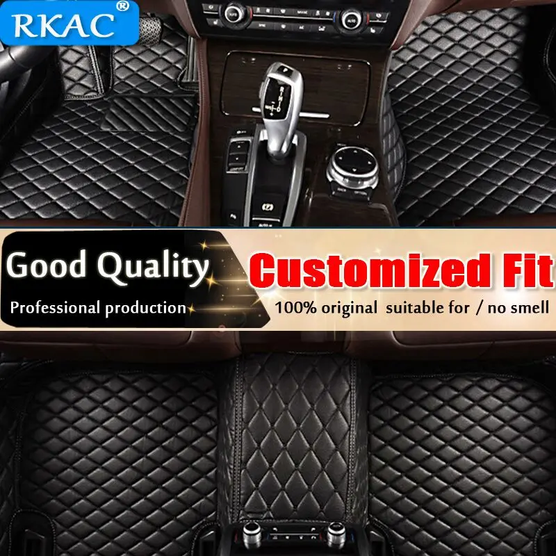 

RKAC For Toyota RAV4 IV XA40 2017 2016 2015 2014 2013 Car Floor Mats RAV-4 Rugs Auto Covers Styling Custom Leather Accessories