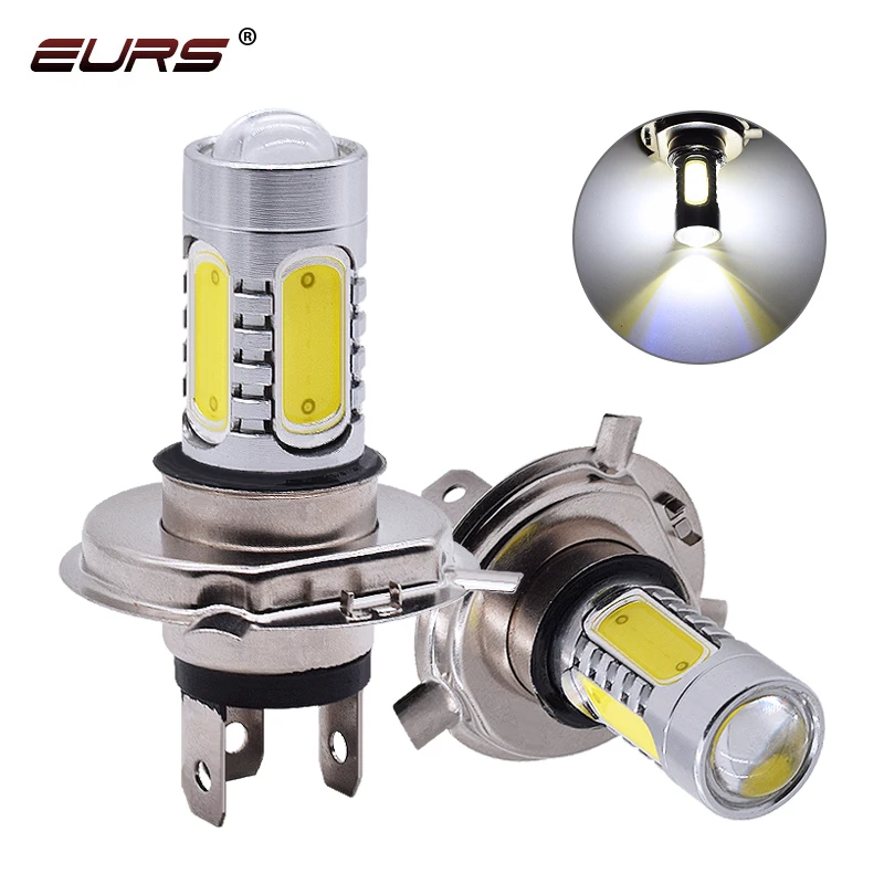 EURS H4 motorcycle led headlight bulb H7 LED H11 9005 9006 881 H3 COB Moto Motorbike LED Lamps Conversion Kit Bulbs Auto light