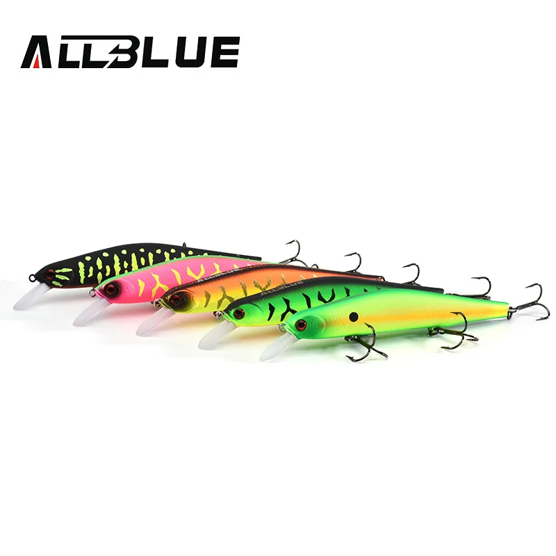 ALLBLUE VULCAN 130SP Silent Wobbler Fishing Lure 26.5g 133mm Tungsten Magnetic System Suspend Minnow Pike Bait 4# Hook Tackle