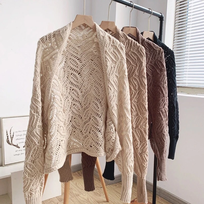 Women Solid Colors Blanket Cardigans for Mother Winter Travel Chunky Warm Wrap Soft Shawl Scarves Cold Weather Supplies