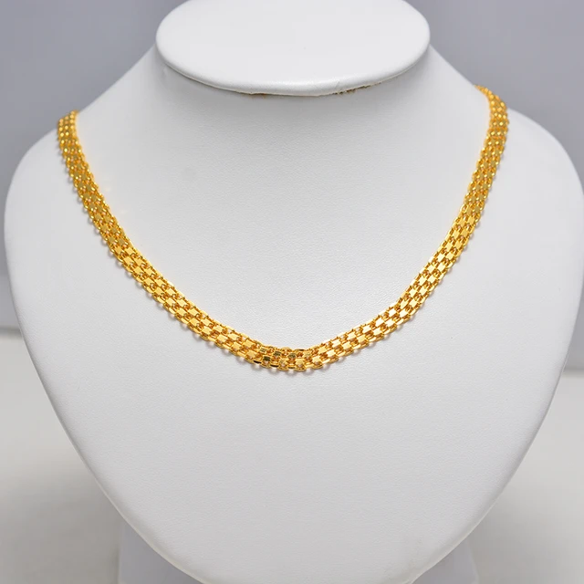 Indian gold mouthful mens chain
