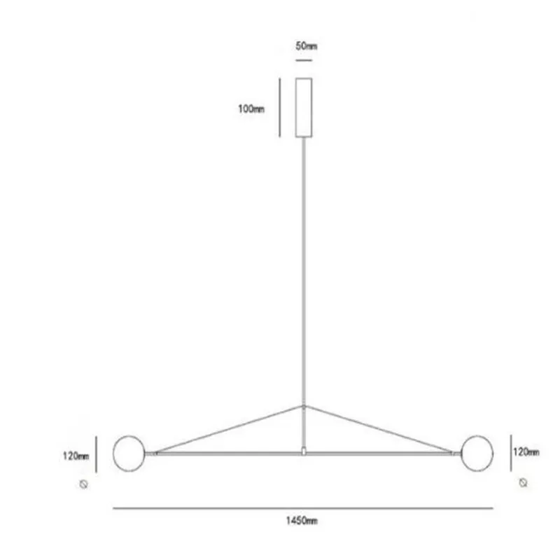 Imagem -04 - Luminária de Led Estilo Italiano com Design Geométrico Lustre Suspenso Minimalista Linha Geométrica