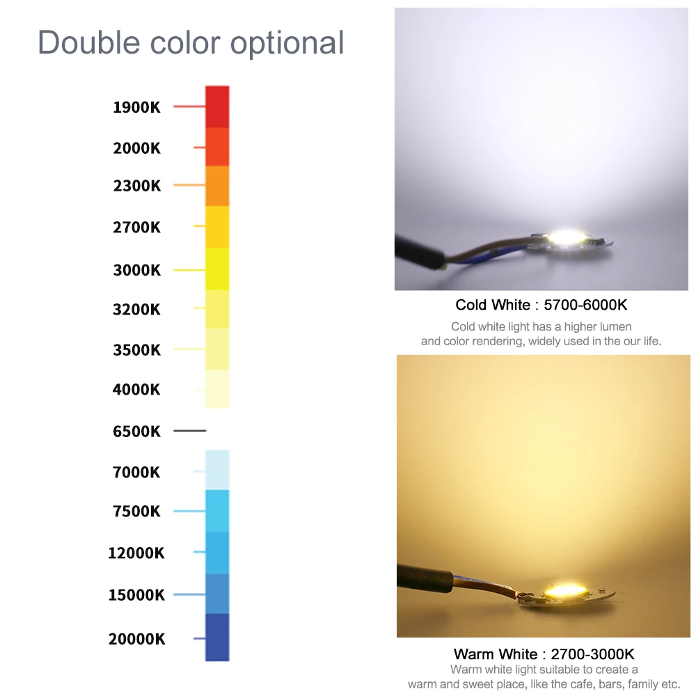 Cob Led مصباح رقاقة 10 واط 20 واط 30 واط 50 واط 220 فولت الذكية Ic لا حاجة سائق 3 واط 5 واط 7 واط 9 واط Led لمبة مصباح ل كشاف ضوء الأضواء Lighting بها بنفسك الإضاءة