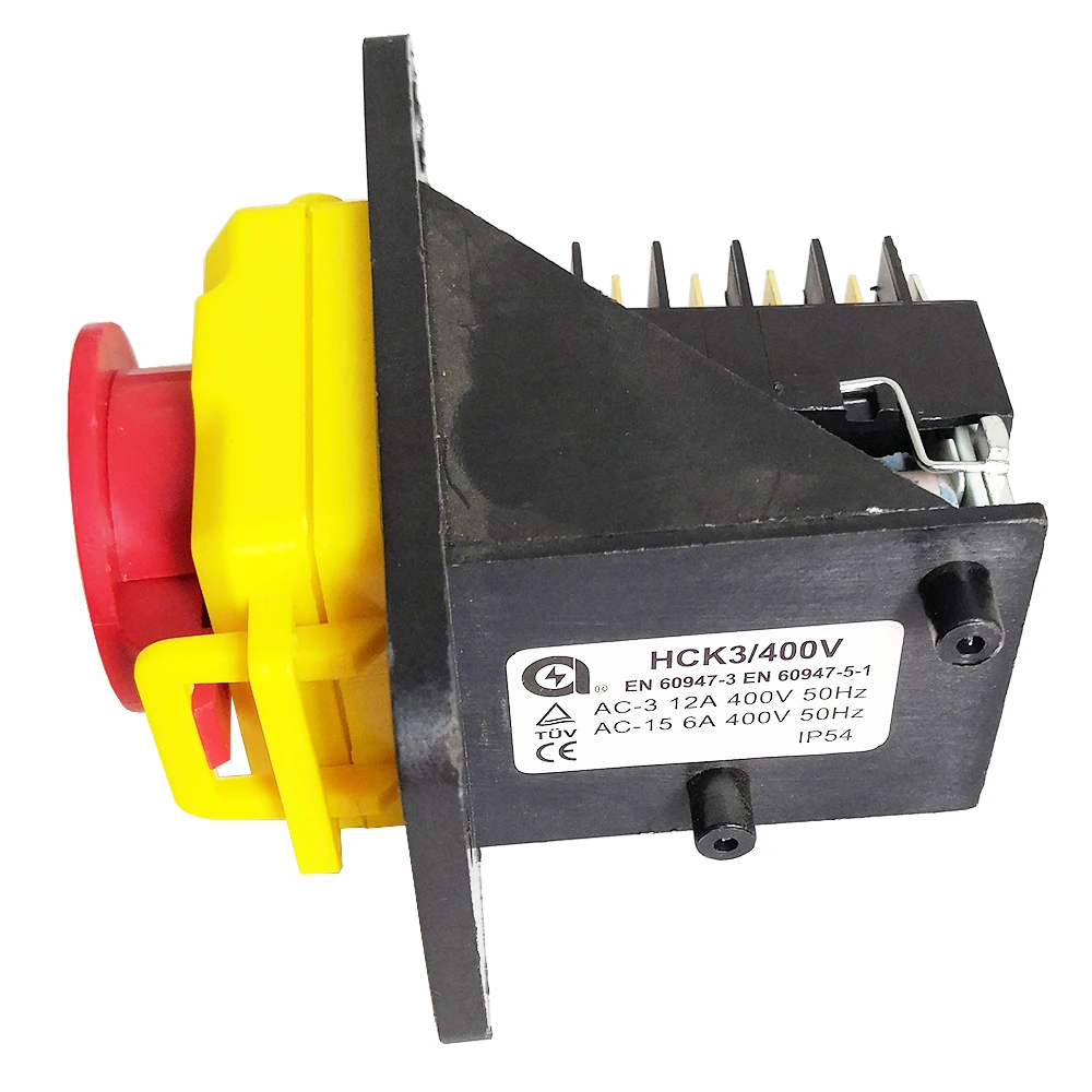HCK3 Sakelar Tombol Tekan Elektromagnetik Tahan Air Sakelar Tombol Tekan Industri untuk Alat Listrik Desktop 400V 10Pin 250V 8Pin