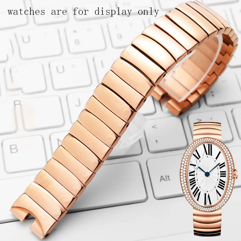 

Watch accessories for WB520002 series Stainless steel watchband18mm rose gold wristband female's metal bracelet