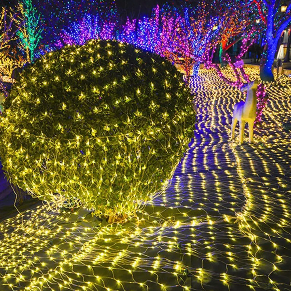 LED Light Net Mesh String Light Christmas Lights Outdoor Waterproof Christmas Wedding Party Holiday Decor