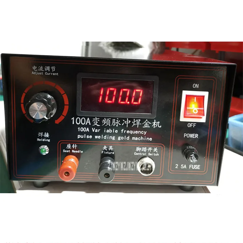デスクトップ100A cncレーザー溶接機レーザースポット溶接機精密溶接機インバータゴールド溶接機110v/220 12v 400ワット