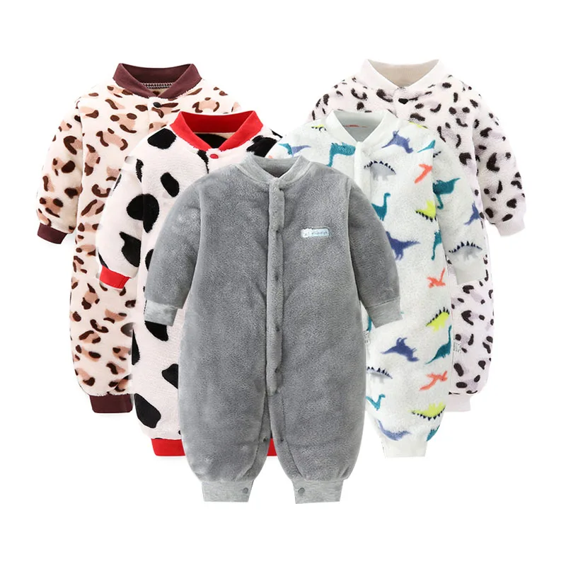 Baby Clothes For Newborn For Spring Winter Infant Jacket For Girls/Boys Baby Jumpsuit Soft Flannel Bebe Romper Baby Girl Clothes