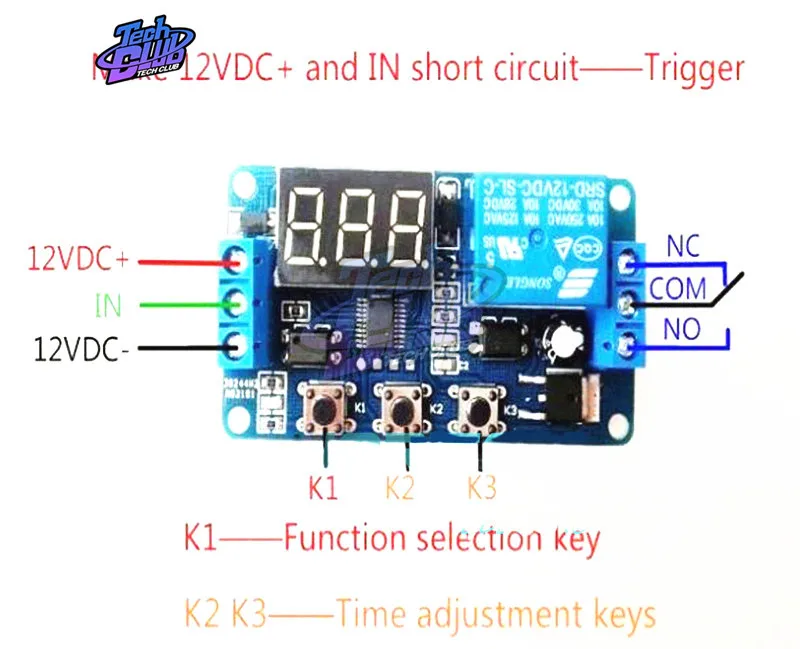 DDC-331 DC 12V Trigger Cycle Time Delay Relay LED Display digitale interruttore di controllo relè di temporizzazione regolabile