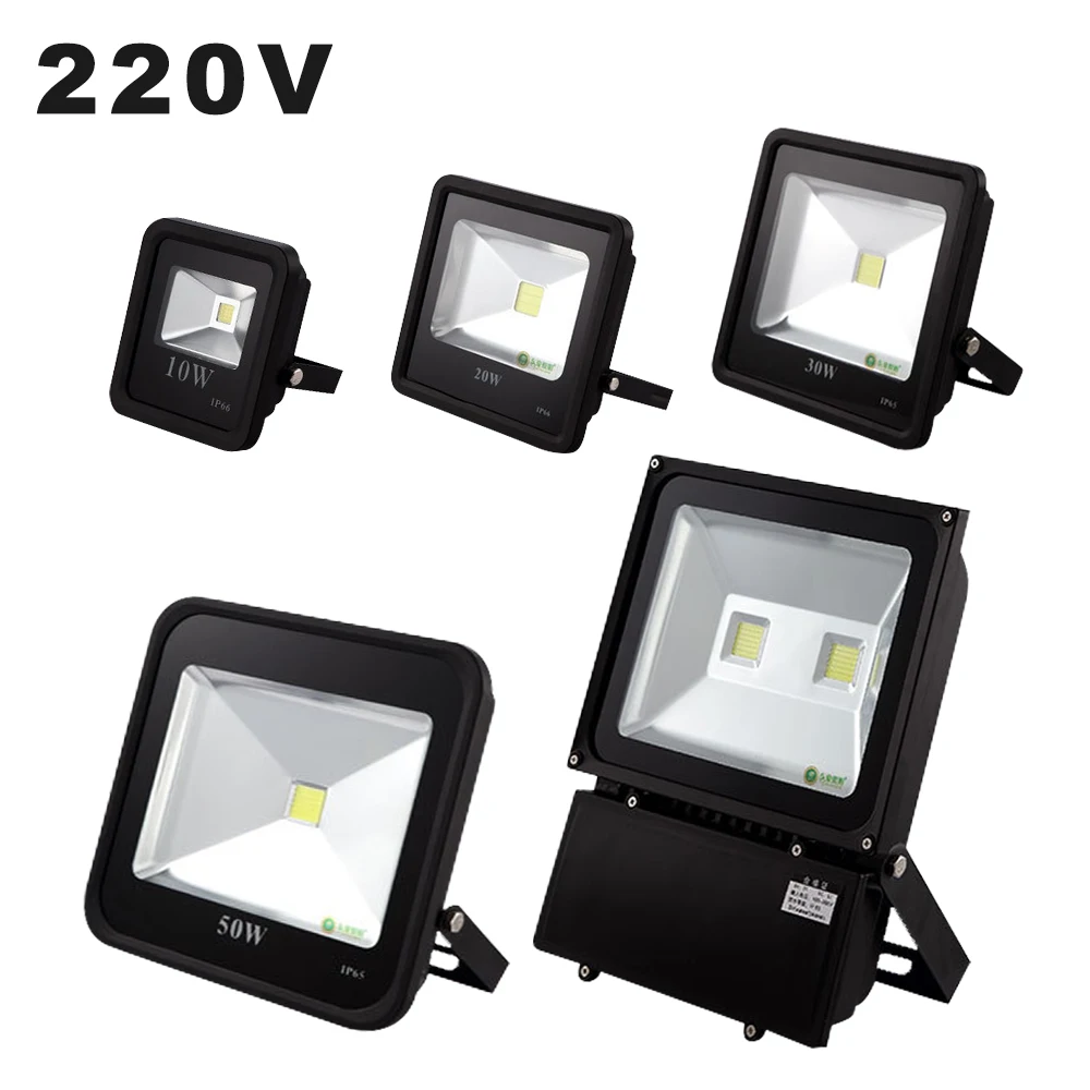 

10W 20W 30W 50W 100W LED Flood Lights IP65 Waterproof Exterior Wall Lights AC220V Floodlight For Billboard Stadium Illumination