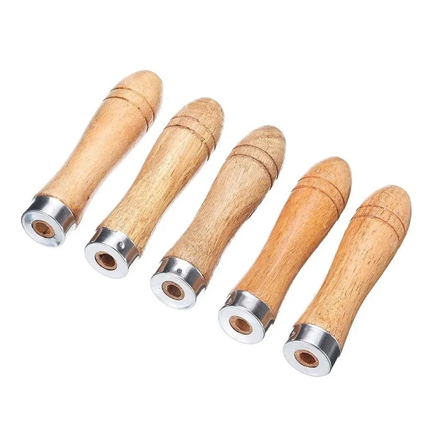 5pcs Wooden File Handle Metal Wood Rasp Woodworking Polishing Home Rust Rust Proof Filing Tools For 6-8 Inch File Craft Tool