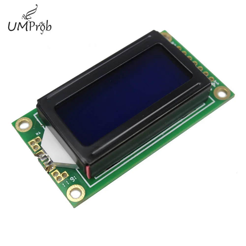 Módulo LCD para Arduino, pantalla de caracteres de 8x2, 0802 V/5V, retroiluminación LED, Kit Diy, 3,3