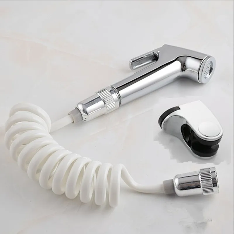 Plastic Handheld Portable Diaper Bidet Set Shattaf Sprayer Toilet Shower Head with Hose Home Bathroom Accessories