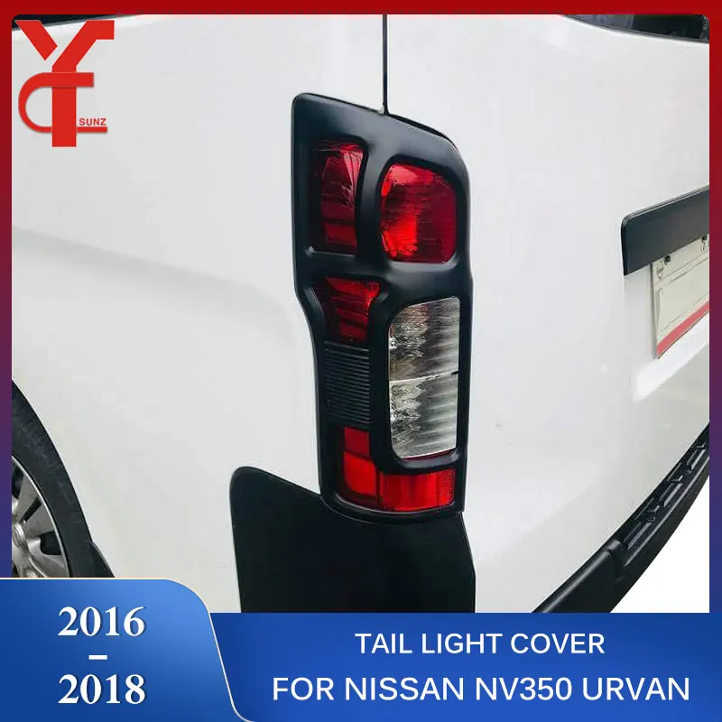 

ABS tail lights Cover For Nissan NV350 Urvan Caravan E26 2016 2017 2018 Accessories Rear Lamp Hood Car styling Exterior Parts