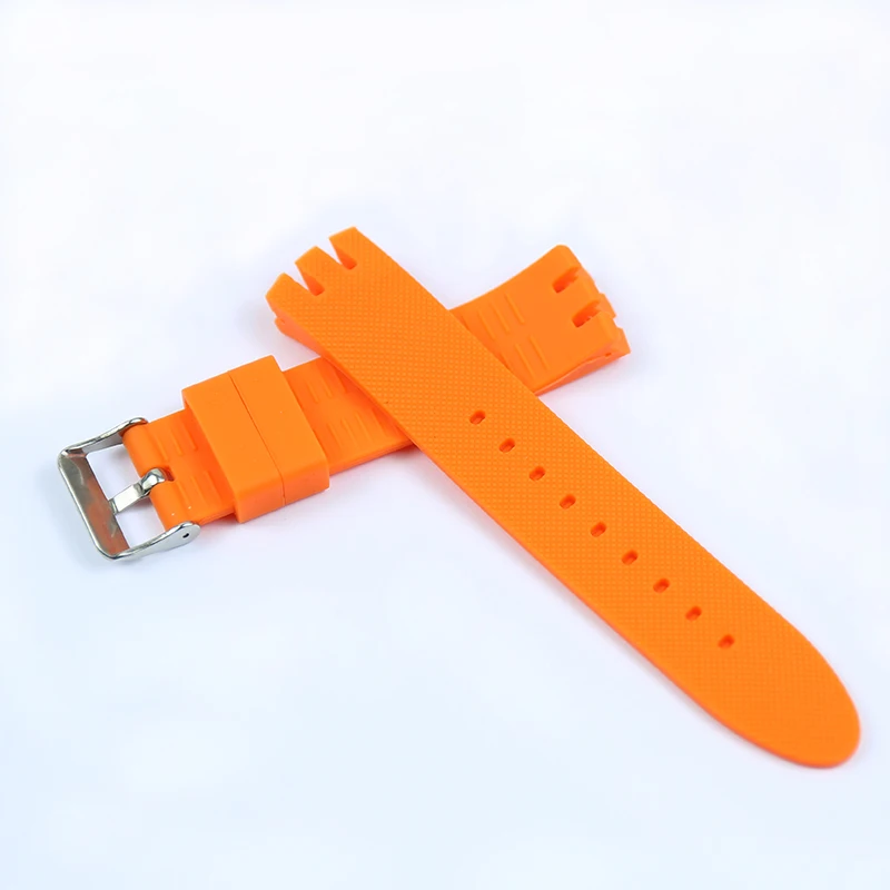 Watch Accessories 20mm Men\'s Rubber Strap for Swatch YTS401 402 409 713 YTB400 Pin Buckle Women\'s Silicone Sports Strap