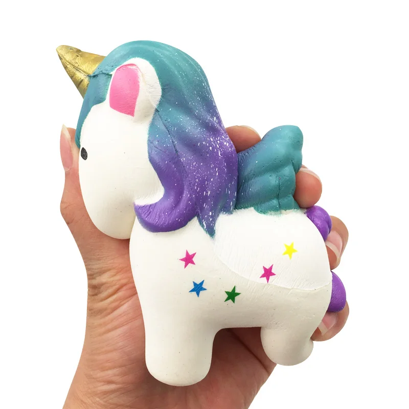 Juguetes blandos Jumbo para niños, juguete antiestrés de aumento lento, unicornio, alivio del estrés, regalo divertido para niños