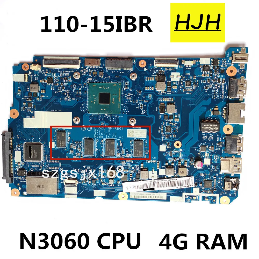 FOR Lenovo Ideapad 110-15IBR Laptop Motherboard  CG520 NM-A804 SR2KN N3060 DDR3 FRU 5B20L77440