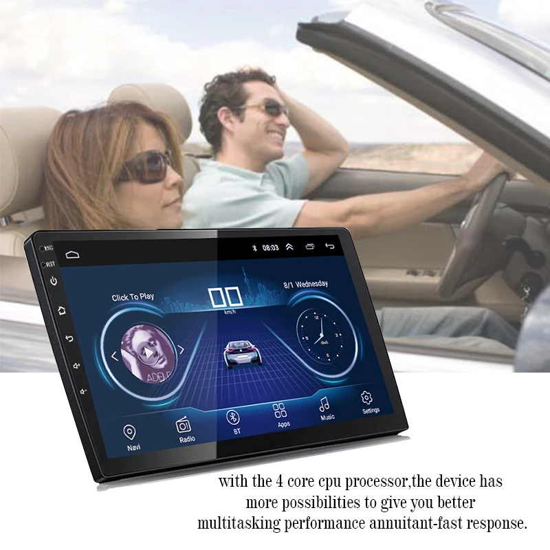 

2 Din 9 Inch Universal Android 8.1 Amplifier Bluetooth Quad Core Car Radio GPS Navigation Stereo Mirrorlink Carplay Android Auto