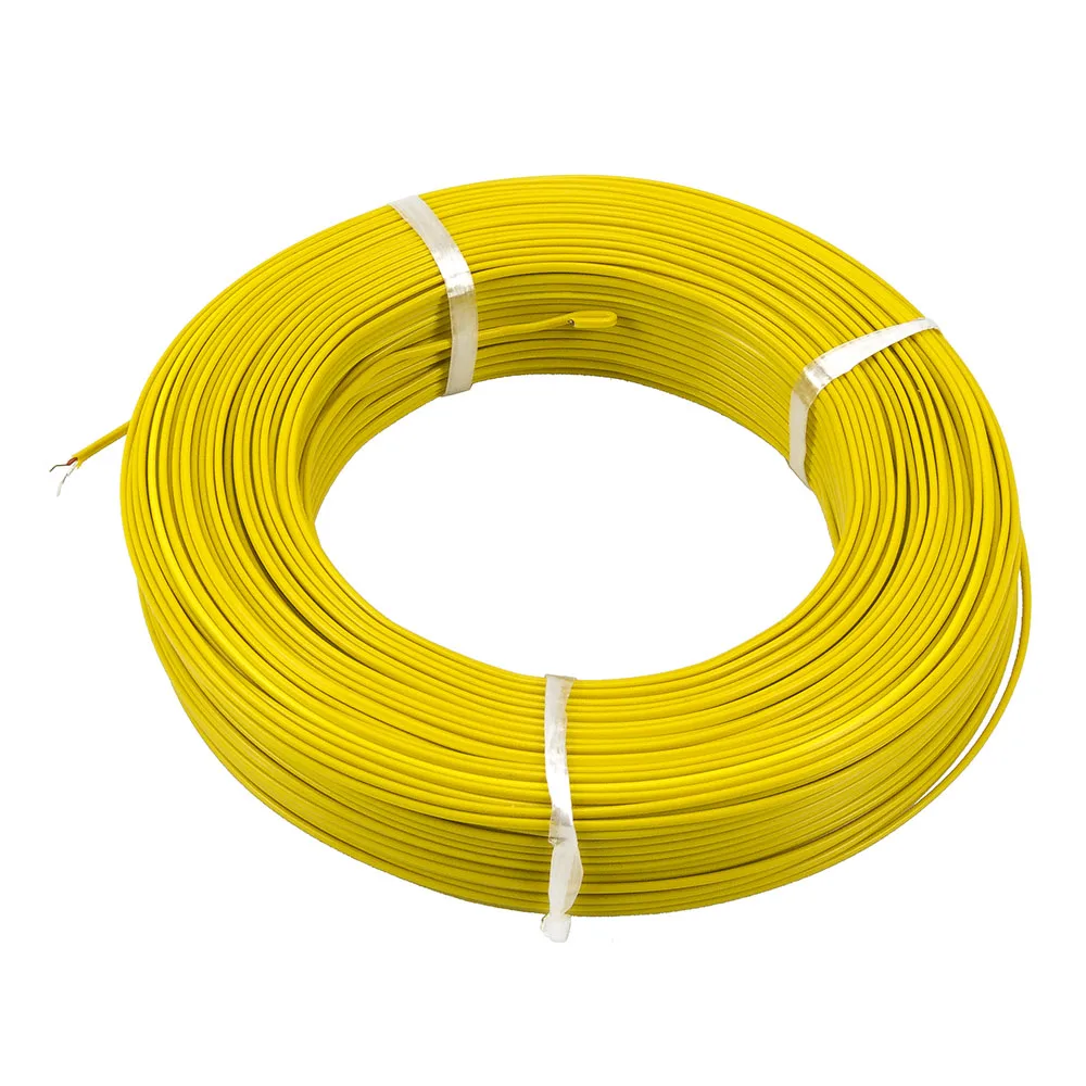 FTARE03 1000m roll 2*7*0.3mm J thermocouple flat PTFE extension wire compensation wire cable for temperature sensor