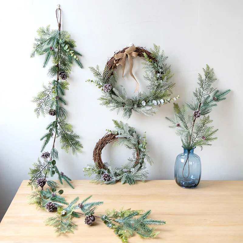 

Natural Rattan Wreath, Wedding Decoration, DIY Crafts, Home Decor, Door, Hanging Christmas Wreaths, Floral Decor