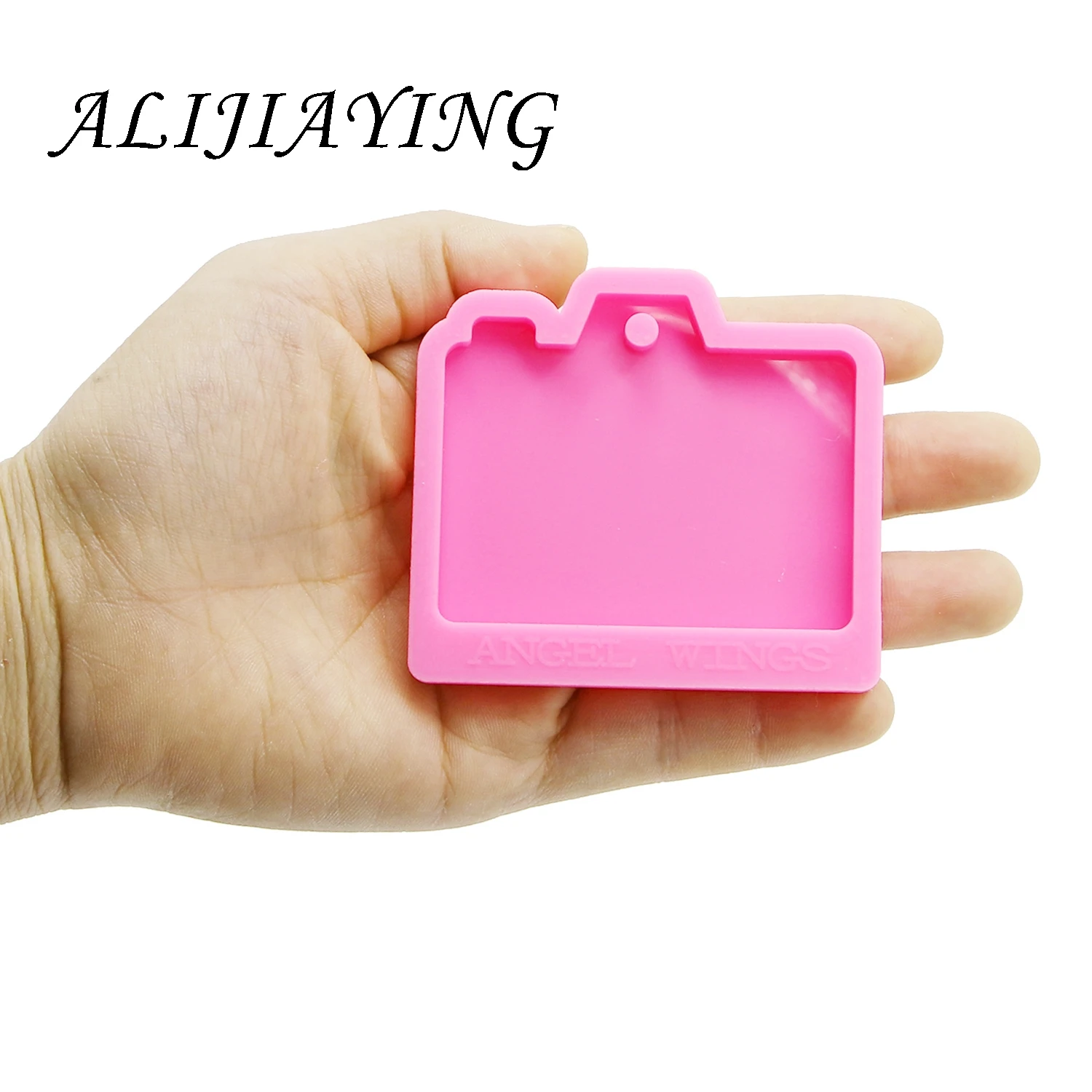 Shiny keychain Camera shape key ring decoration silicone mold for DIY epoxy resin DY0172