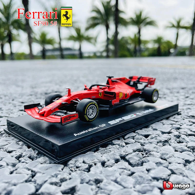 Bburago 1:43 Hardcover Edition 2019 Ferrari SF90 NO.5 F1 racing model simulation car model alloy car toy male collection gift