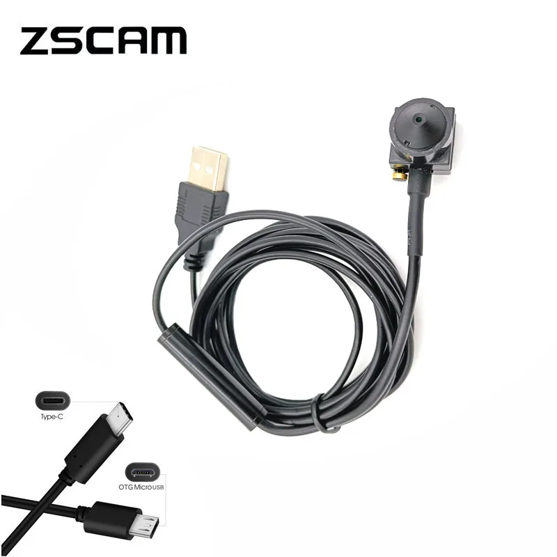 

ZSCAM 15x15 мм Micro 720P/1080P 1MP/2MP HD Mini Otg Micro USB/ Type-C/USB 2.0 камера для Android устройства/компьютера