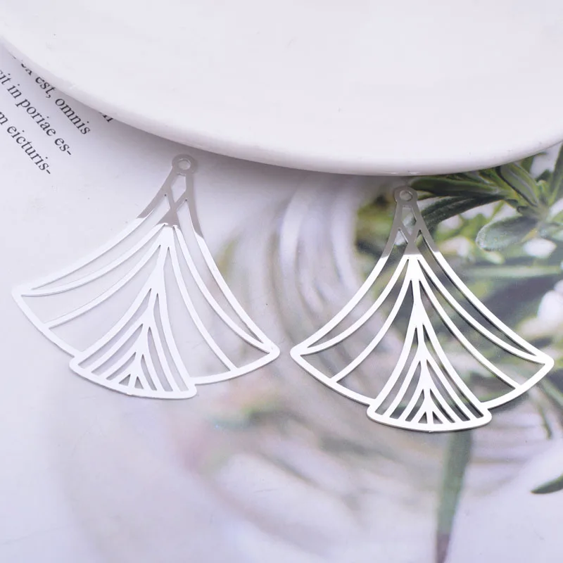 30 Stück AB6597 39mm Modische Böhmische Messing-Anhänger in Silber- und Goldfarbe für DIY-Schmuckherstellung – Detail 8