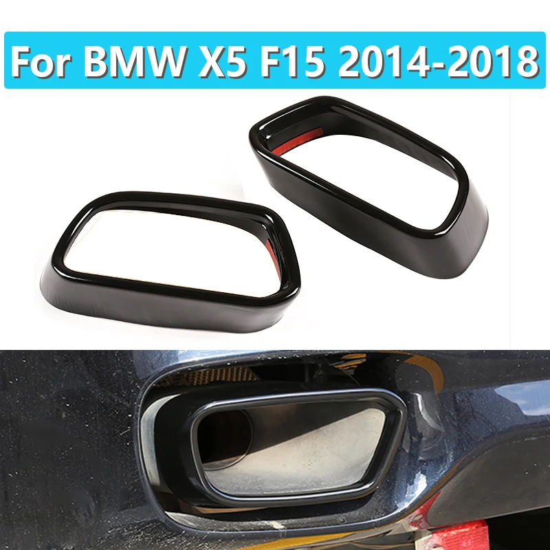 

Car Stainless Steel Tail Muffler Exhaust Pipe Output Cover Parts For BMW X5 F15 2014-2018 X6 F16 2015-2018 For M Sports Version