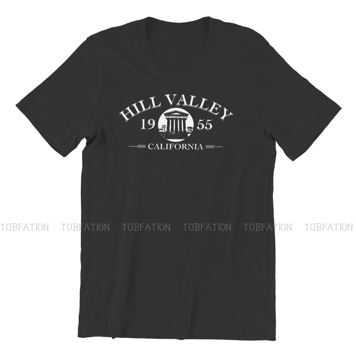 Back To The Future Marty Movie Original TShirts Hill Valley Distinctive Homme T Shirt Hipster Clothing 6XL