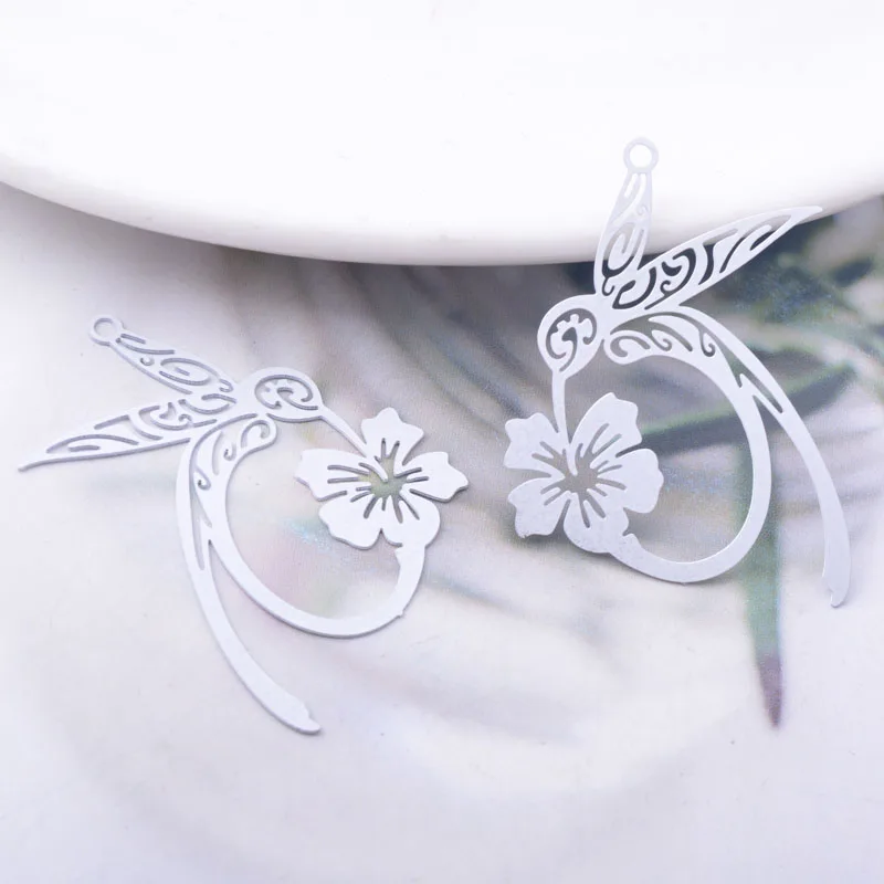 30 Stück AB6743 3,1*2,9cm Messing Bemalte Niedliche Tier-Kolibri-Anhänger DIY Schmuck Ohrring-Zubehör – Detail 8