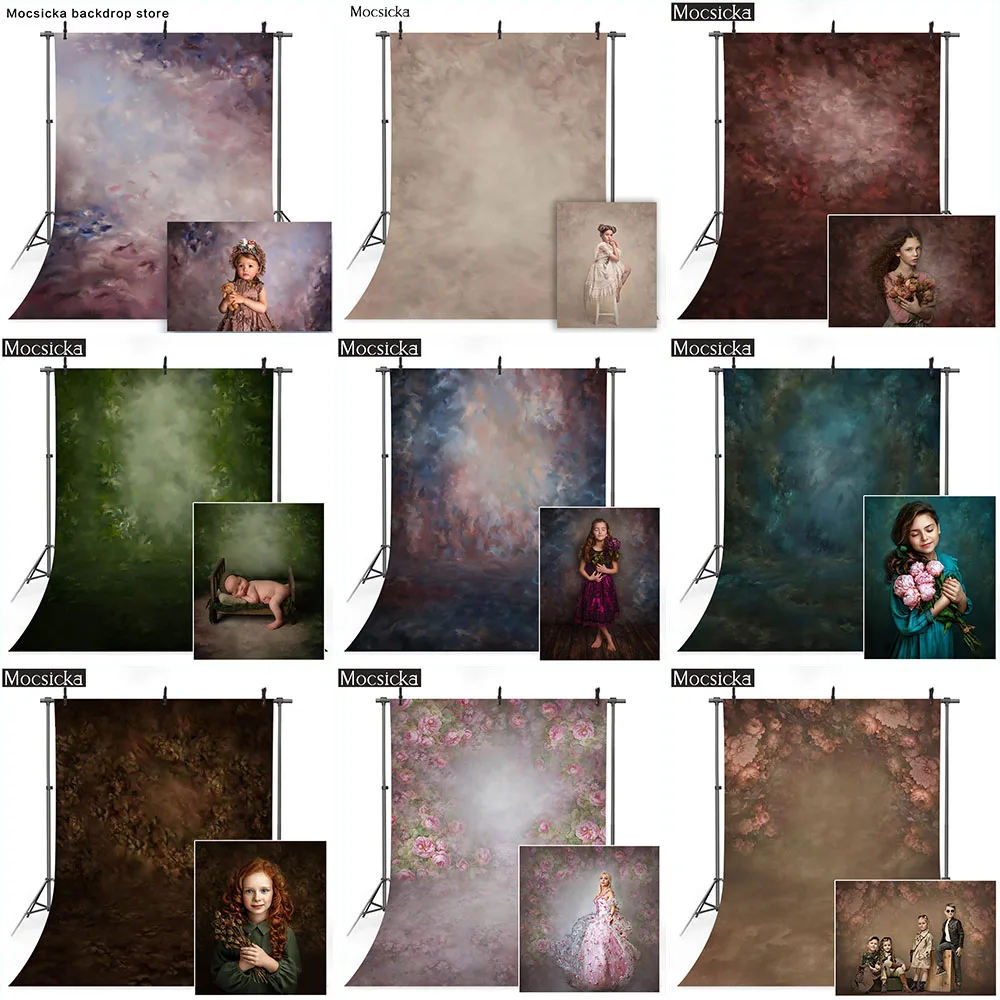 Trừu Tượng Trưởng Thành Sinh Nhật Nghệ Thuật Phông Nền Phần Chụp Ảnh Hoa Họa Tiết Sơ Sinh Trẻ Em Chân Dung Nền Retro Cưới Photocall Đạo Cụ