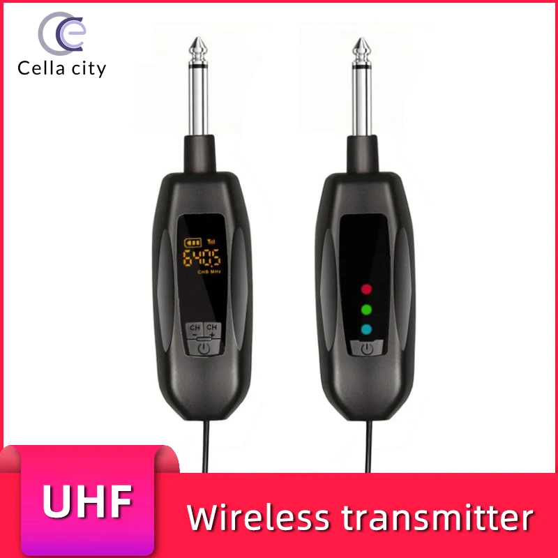 CELLA CITY Electric Guitar Wireless Transceiver Bass Electronic Organ Audio Pickup Transmission Cable Transmitter And Receiver