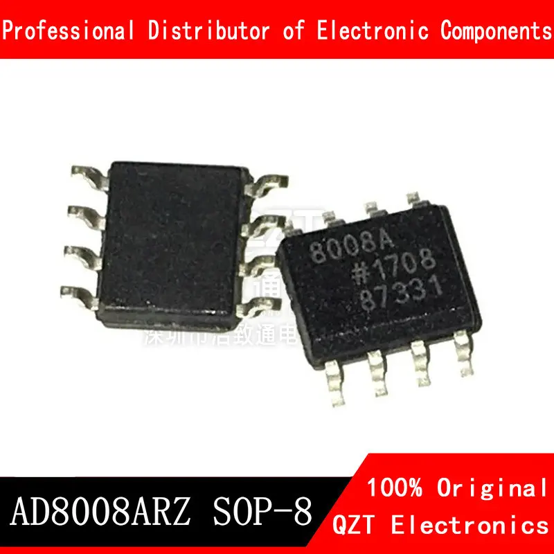 10 pçs/lote AD8008AR SOP8 AD8008 SOP-8 AD8008ARZ SOP novo original Em Estoque