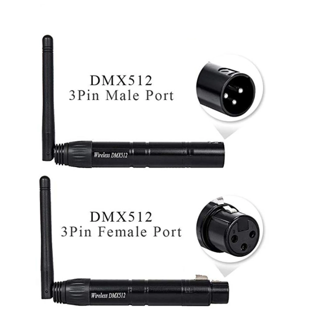 DMX512 Wireless Receiver Transmitter LED Controller 2.4G ISM Dif Communication Distance 300m For Stage Par DJ Disco Bar Lights