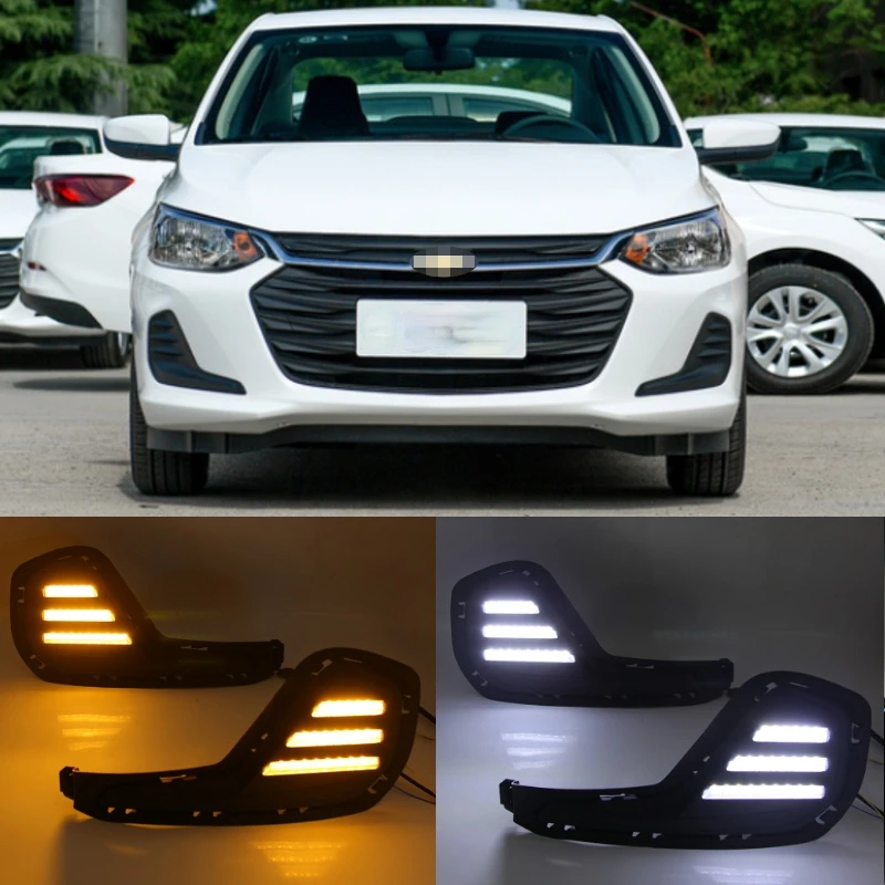 

1 комплект для Chevrolet Cavalier 2020 Габаритные огни указатель поворота колпак противотуманных фар светодиодный DRL стайлинга автомобилей