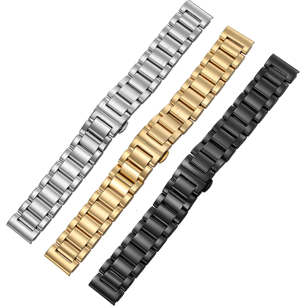 Watch Band Stainless Steel Band Watch Strap Metal Wristband  18mm 19mm 20mm 21mm 22mm 23mm 24mm Size Width for montblanc hamilto