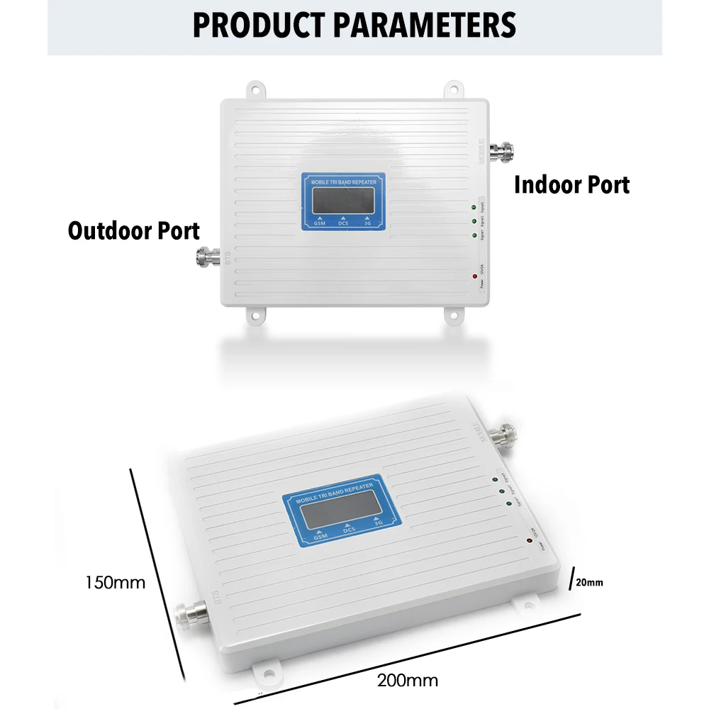 ユニバーサルライバンドアンプ,信号ブースター,インテリジェントリピーターキット,ツール,900, 1800, 2100,gsm,dcs,wcdma,2g,3g,4g,lte,110-220v