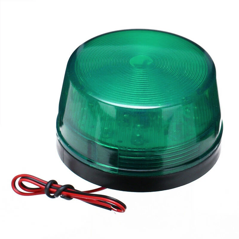 12V LED Strobe Beacon Emergency Alarm Warning Flashing Light Warning Signal Lamp LED Lamp Small Flashing Light Security Alarm