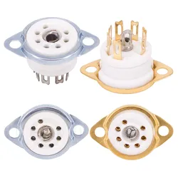 7Pins Electronic Tube Socket For 6J1 6X4 6J2 6J3 6J4 6J5 6Z4 2P2 EC92 6A2 Vacuum Tube  Socket Amplifier AUDIO DIY