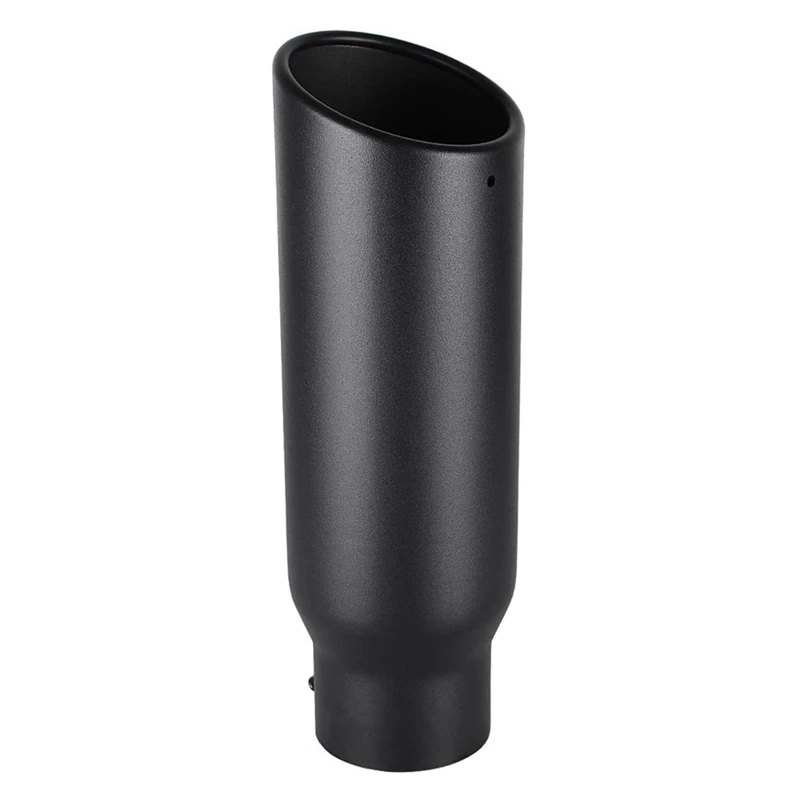 3 Inch Black Exhaust Tip, 3 Inch Inside Diameter Exhaust Tailpipe Tip for Truck, 3 x 4 x 12 Inch Bolt/Clamp on Design