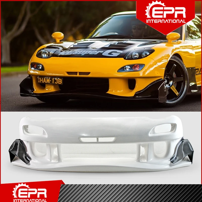 For Mazda RX7 FD3S RE-GT Glass Fiber Front Bumper Trim (Not included Canard) RX7 FD3S FRP Front Bumper Body Kit