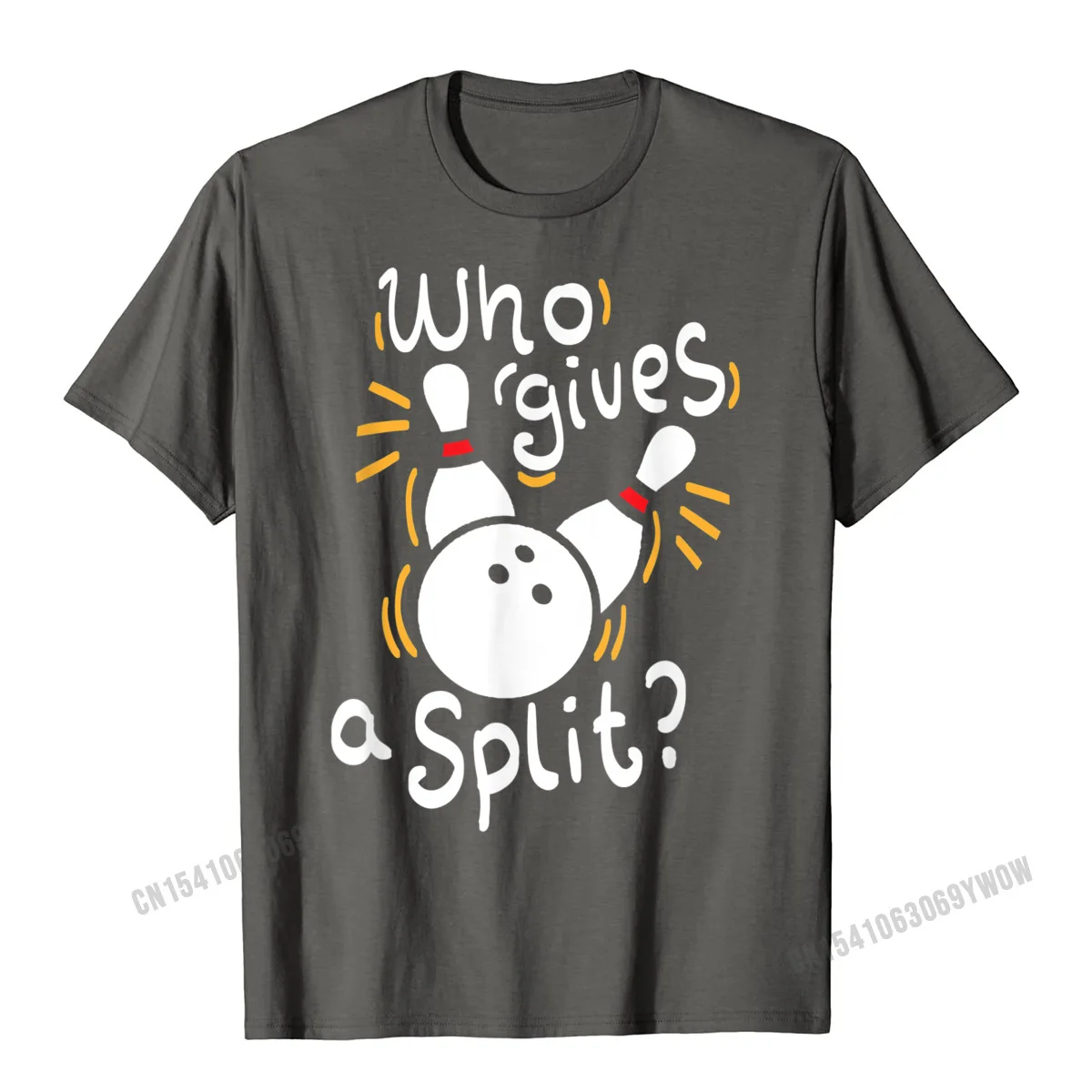 Who Gives A Split - Funny Bowling T-Shirt Men Tshirts New Arrival Design Cotton Men Tops & Tees Europe Shirt