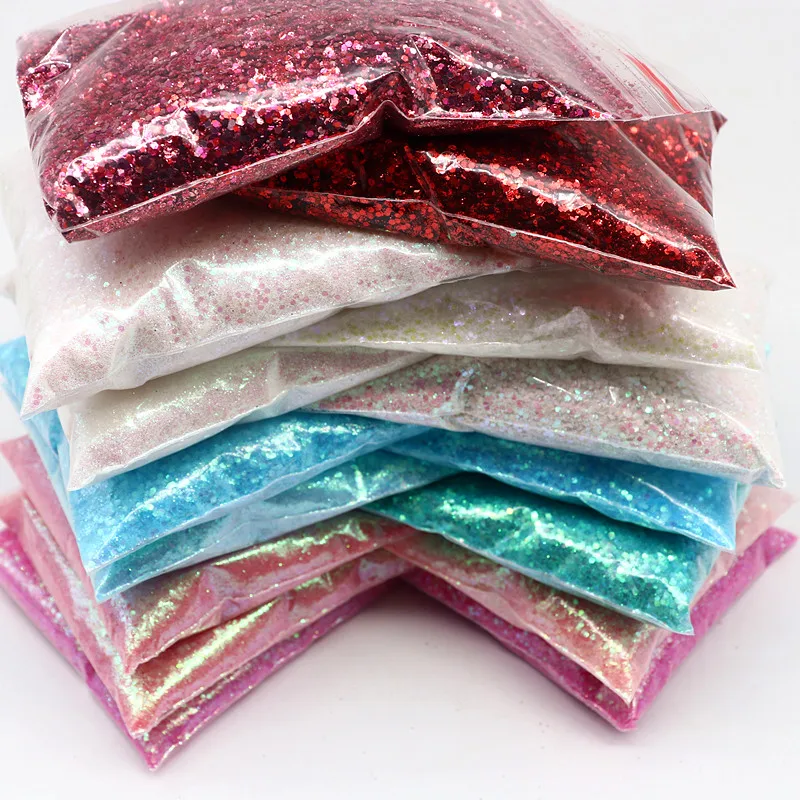 50g Christmas Sequins Mixed Craft Series Set Holographic Glitter Mermaid Nail Powder for Autumn Designer Nail Decoration