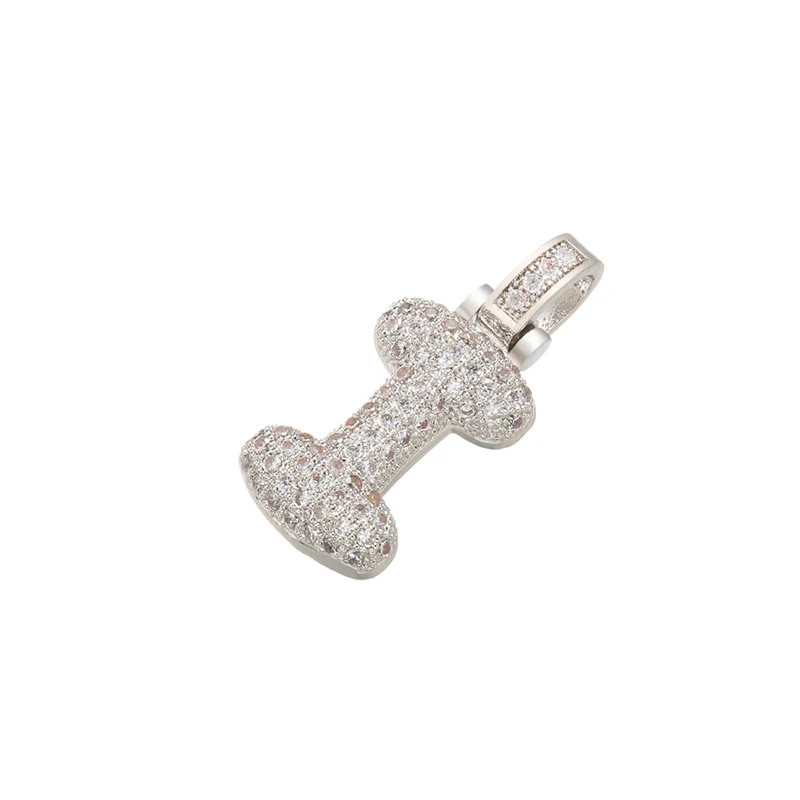 20x29mm Zarter silberfarbener 26-Buchstaben-Anhänger für Frauen, handgefertigtes DIY-Schmuckzubehör für die Herstellung von Halsketten und Ohrringen: VD614 – Detail 13
