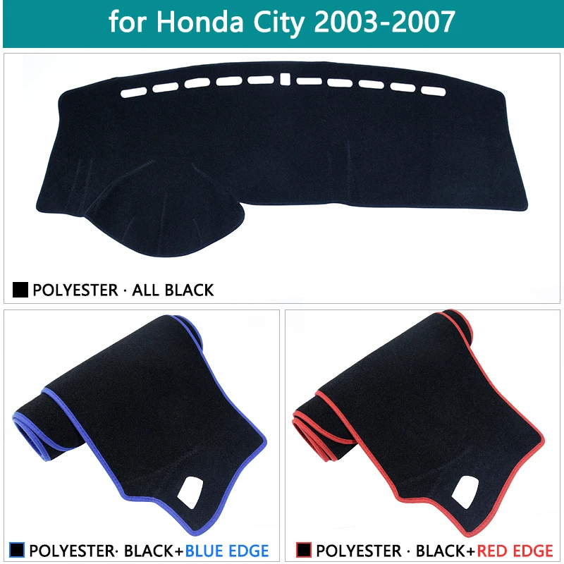 Luxurious Sunshade Dashmat Protector Anti-slip Mat Dashboard Cover For Honda City 2003 2004 2005 2006 2007 Car Accessories Cape